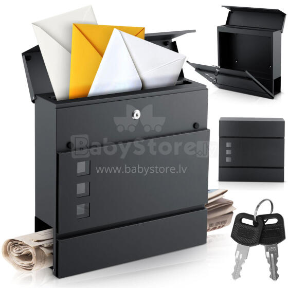 Mail box 37x37x10.5 cm anthracite HM-863