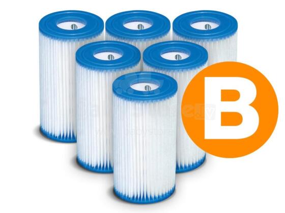 Filtrs sūknim komplekts Tips B 6 gab. INTEX 29005 x6