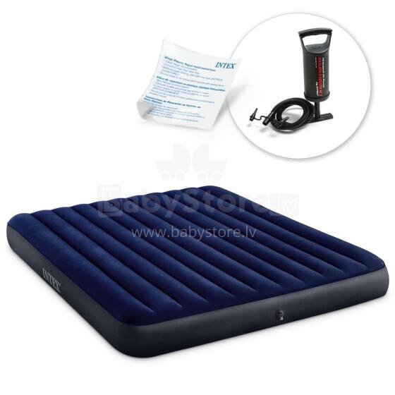 Inflatable Mattress 203x183x25 cm with Piston Pump INTEX 64755