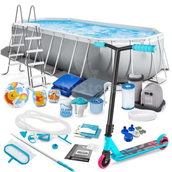 Intex 26798 21-in-1 Frame Pool 610 x 305 x 122 cm + Free Scooter