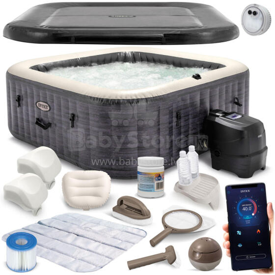 Inflatable SPA with hydromassage for 6 people INTEX 28452 Hydromassage 28452NP LED APPLICATION