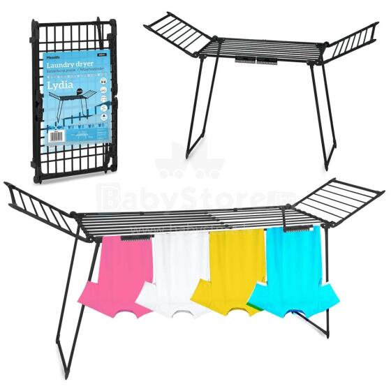 Lydia 27 m Black Folding Standing Clothes Dryer