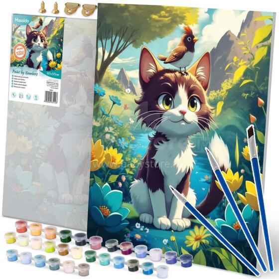 Painting by Numbers Image 40x50 cm Massido Kitten