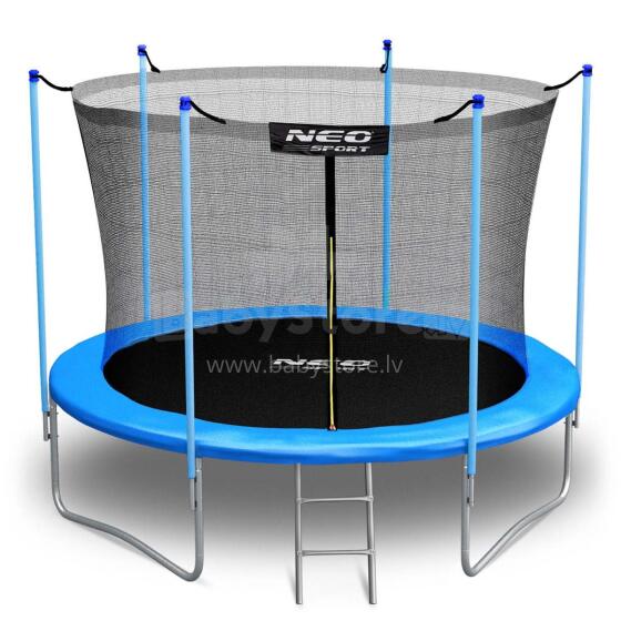 8ft/252cm Garden Trampoline with Internal Net and Ladder Neo-Sport