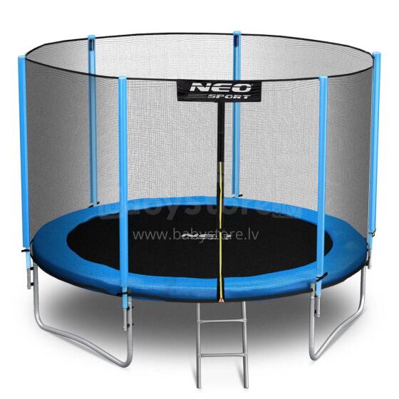 8ft/252cm Garden Trampoline with External Net and Ladder Neo-Sport