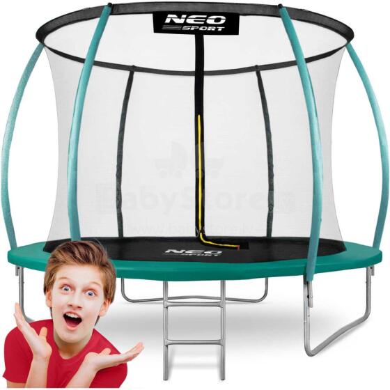 Shaped Garden Trampoline 8ft/252cm with Internal Net Neo-Sport