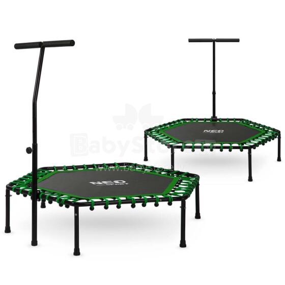 Fitness Trampoline with Handle 127 cm Neo-Sport - Hexagonal Green