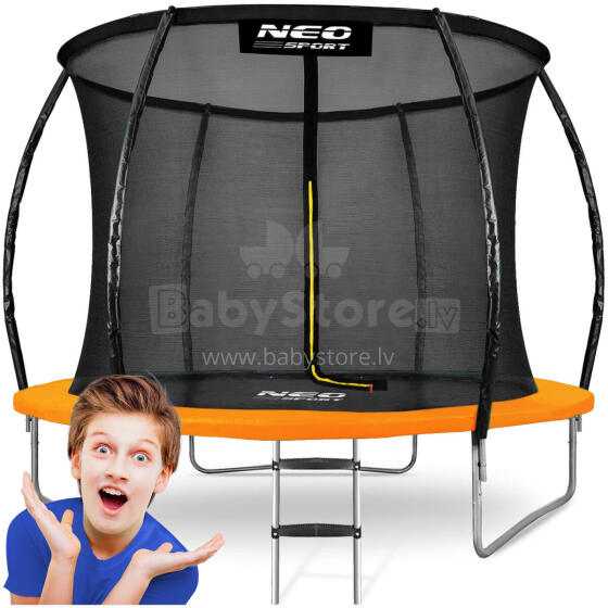 Shaped Garden Trampoline 8ft/252cm with Internal Net Neo-Sport