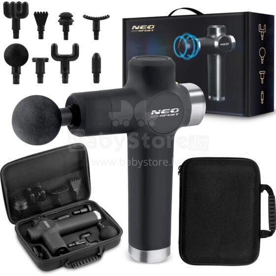 Body Massage Gun 8 Attachments NS-501 Neo-sport Black