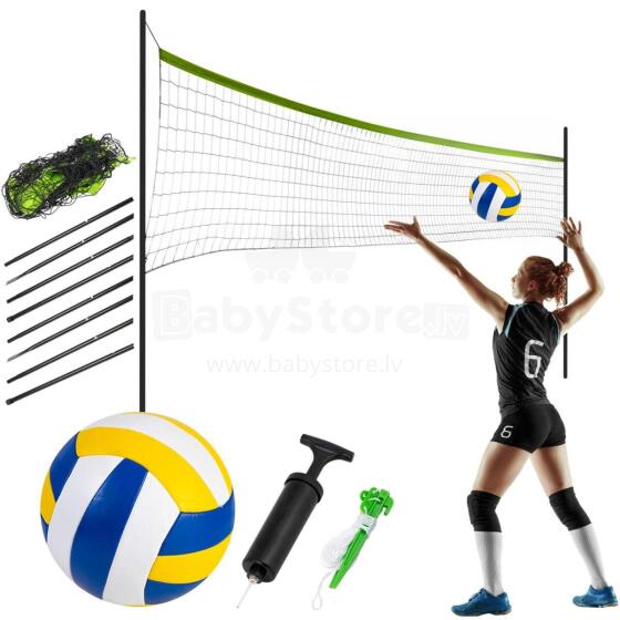 Net and frame for volleyball and badminton game 570 cm