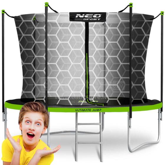 8ft/252cm Garden Trampoline with Inner Net and Ladder Neo-Sport