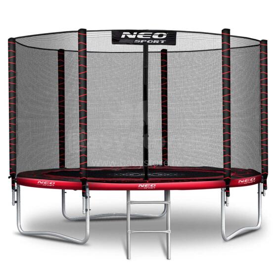 8ft/252cm Garden Trampoline with External Net and Ladder Neo-Sport