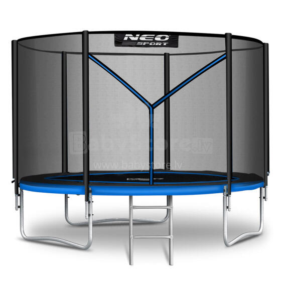 8ft/252cm Garden Trampoline with External Net and Ladder Neo-Sport