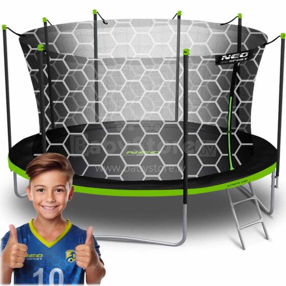 15ft/465cm Garden Trampoline with Inner Net and Ladder Neo-Sport