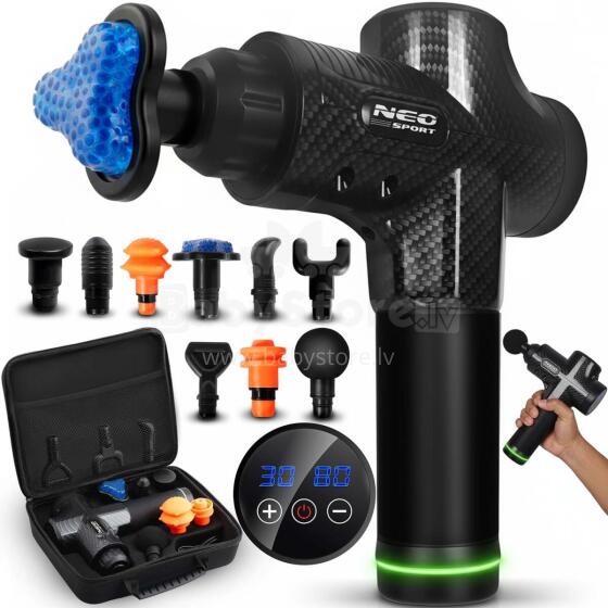 Body massage gun massager 9 attachments NS-503 Neo-sport black