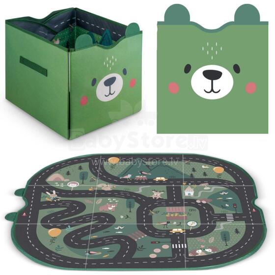 Toy container and mat NK-408 Nukido - green