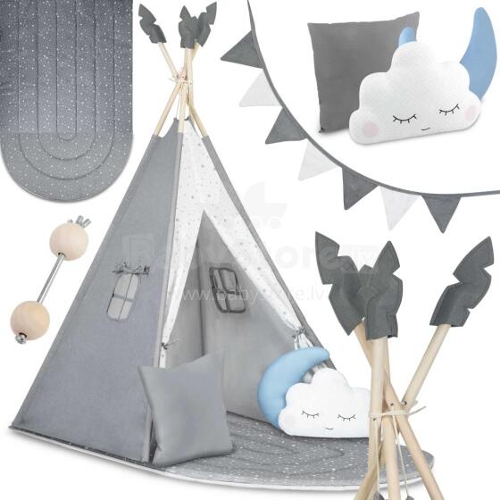 Bērnu tipi telts NK-406 Nukido - Pelēka