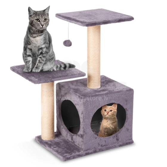 Cat Scratcher 71 cm DR-263 Pethaus with Mouse Dark Gray