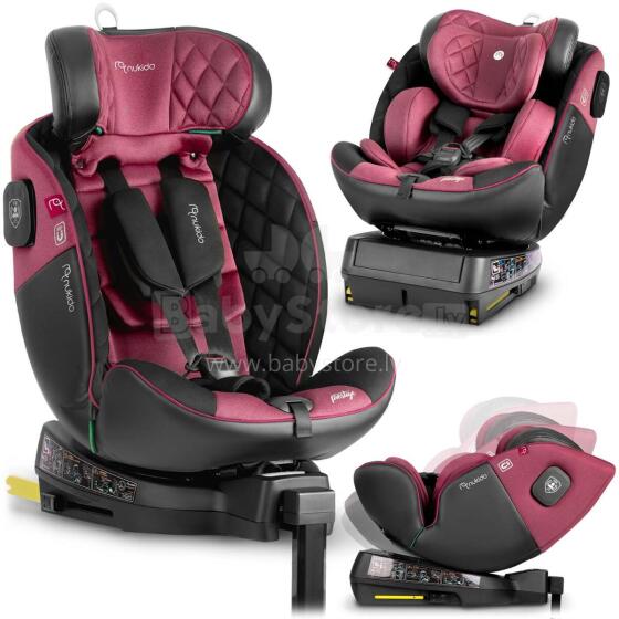 Nukido Prestige Line Car Seat Black-Pink 0-36 kg ISOFIX
