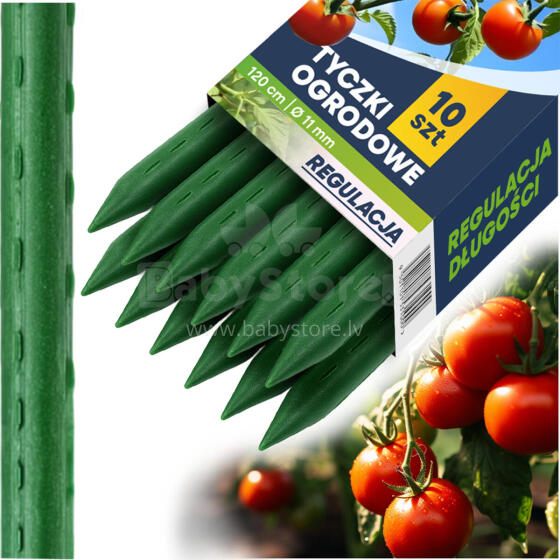 Plant Stakes 120 cm Plonos PL-940 green 10 pcs