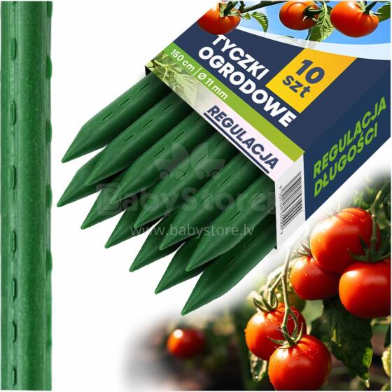 Plant Stakes 150 cm Plonos PL-940 green 10 pcs