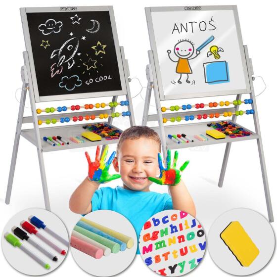 Ricokids Magnetic Rotating Chalkboard - Gray
