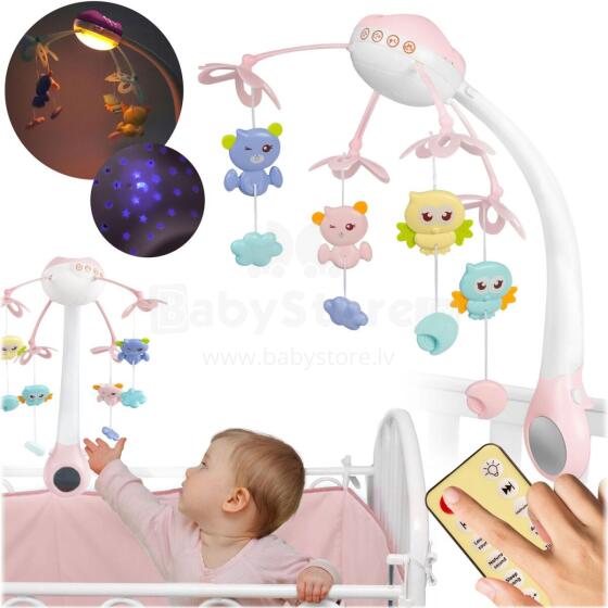 Crib Mobile with Projector RK-813 Pink