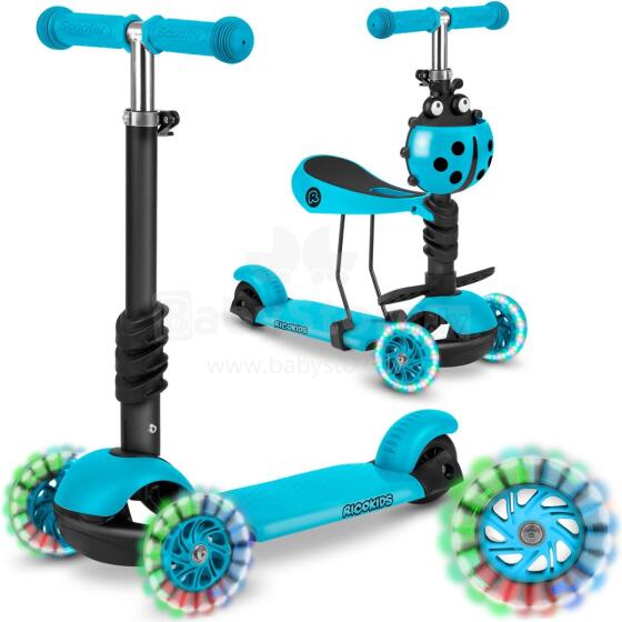 Ricokids Buggy Three-Wheel Scooter - turquoise