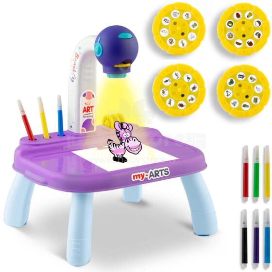 Ricokids 773700 Drawing Learning Projector - Purple