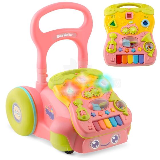 Educational walker with music 2in1 RK-744 Ricokids pink