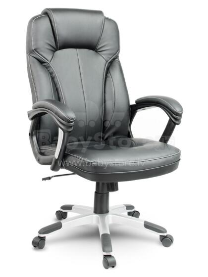 Sofotel EG-222 Melna Ādas Biroja Krēsls