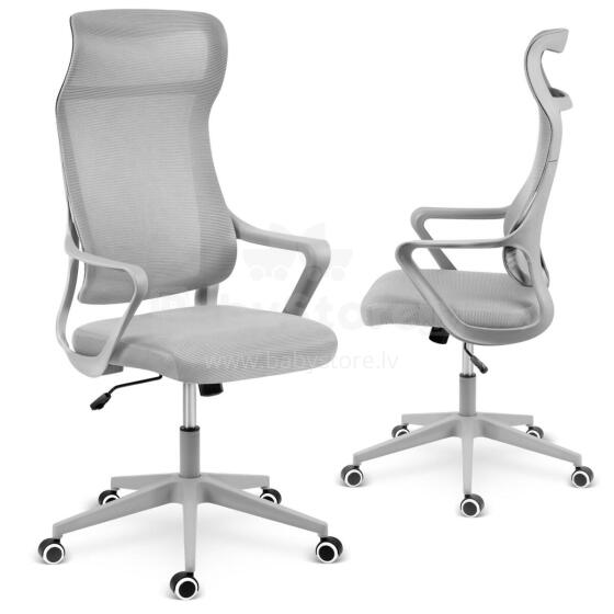 Office chair with micro mesh Sofotel Labi gray