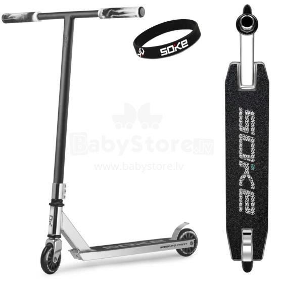 SOKE EVO Street Silver Stunt Scooter