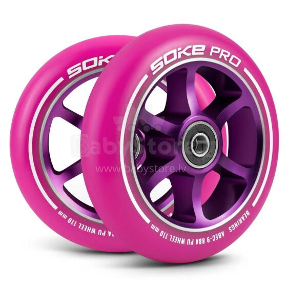 Scooter Wheels 110 mm Pink 2 pcs