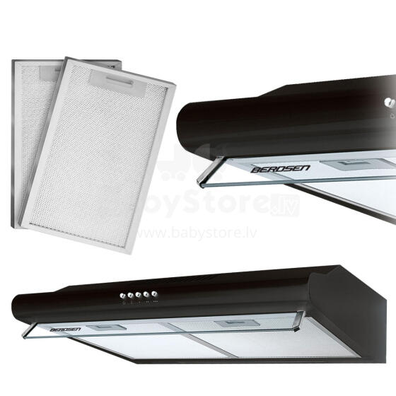 Under-cabinet kitchen hood - extractor 50 cm Berdsen BE-10-A black