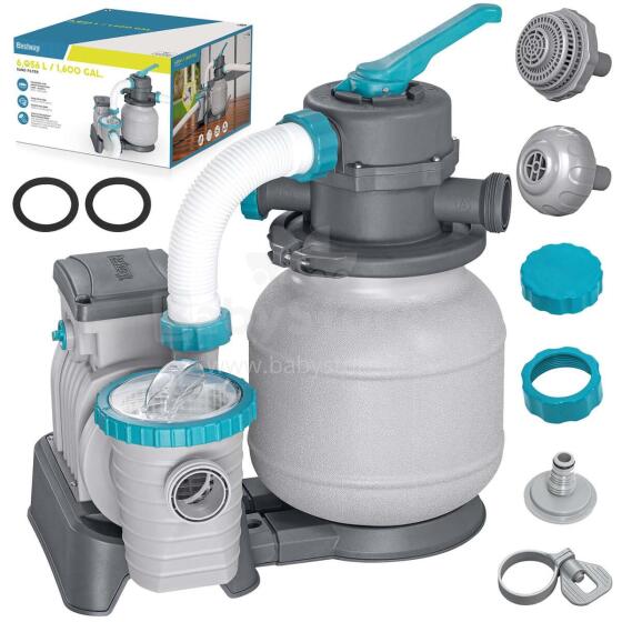 Smilšu sūknis baseiniem 6056 L/h Bestway 58497