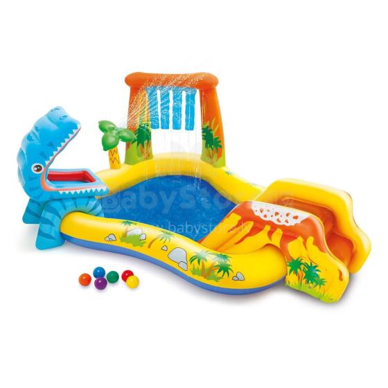 Dinosaur Playground with Slide 249 x 191 x 109 cm INTEX 57444