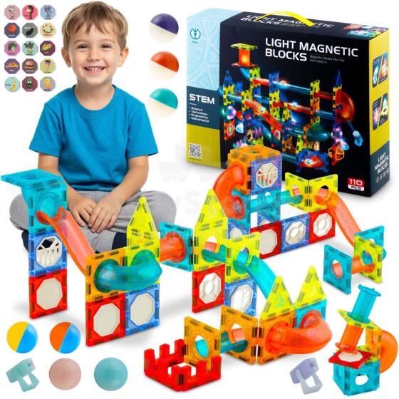 Magnetic Blocks with Lighting RK-763 Ricokids