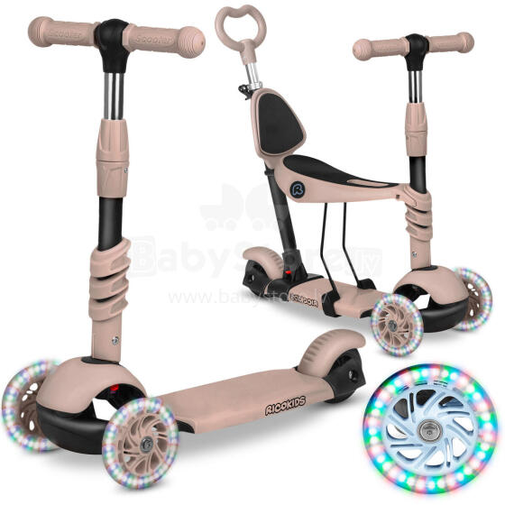 Ricokids Todi Three-Wheeled Scooter - Beige