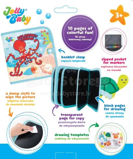 JOLLYBABY JB 82602 Drawing Book Colorful Ocean