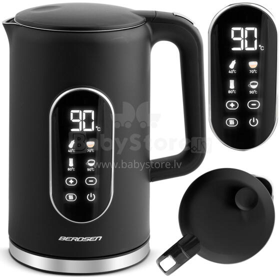 Electric kettle 1.7l Berdsen BD-712 black-silver