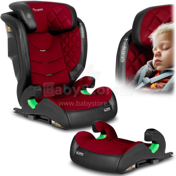 Nukido Louis Car Seat Black-Red 15-36 kg ISOFIX
