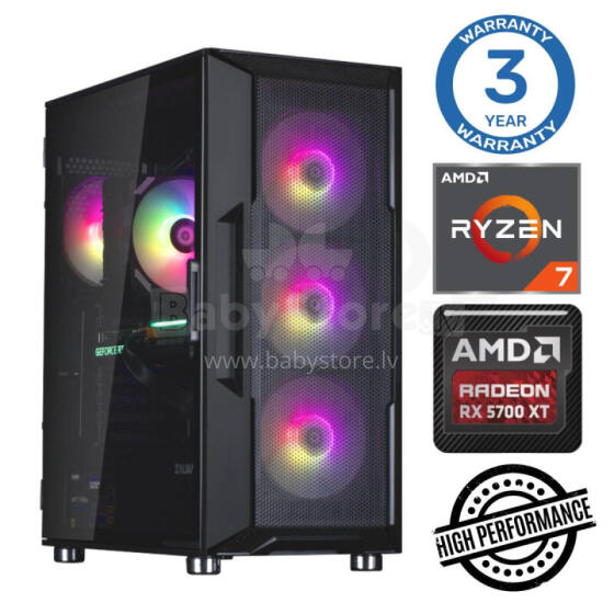 INTOP Ryzen 7 5700X 16GB 500SSD M.2 NVME RX6600 8GB no-OS