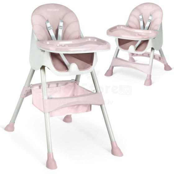 Milo Pink High Chair with Table