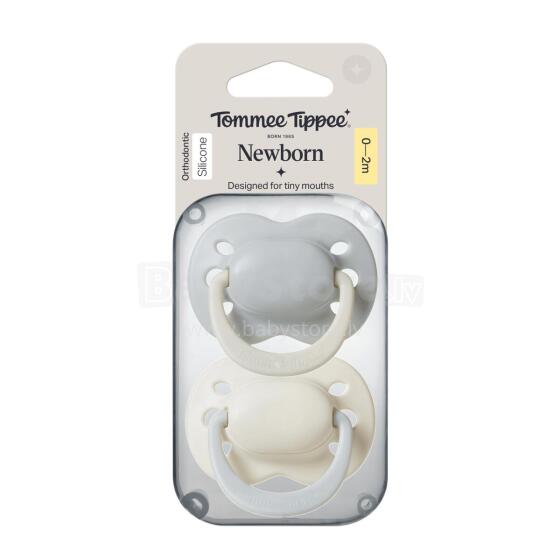TOMMEE TIPPEE silicone soother CLOSER TO NATURE 0-2 m., 2 pcs., 433660
