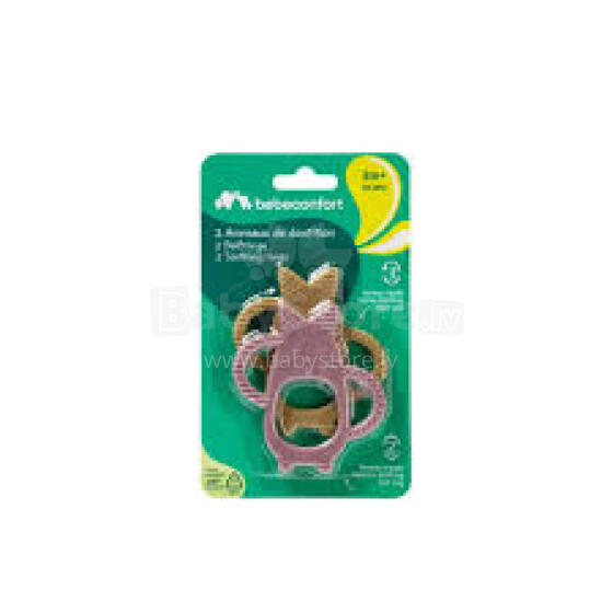BEBECONFORT teething rings, 3 m.+, 2 pcs., 3104202530
