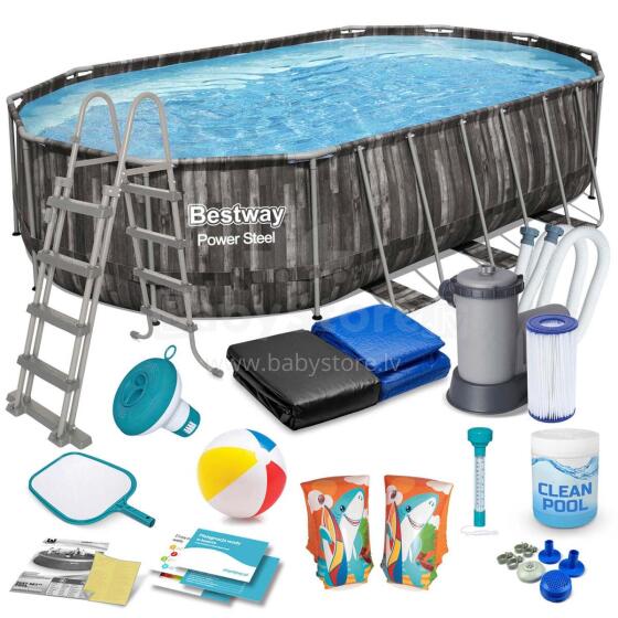 Bestway 5611R 610 x 366 x 122 cm Rāmja baseins 18 in 1