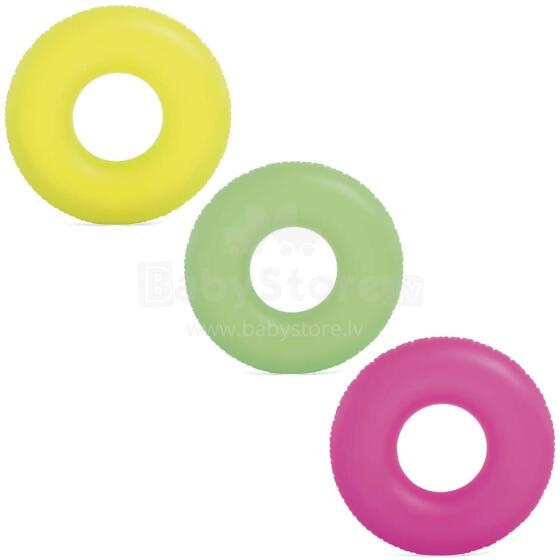 Neon Swimming Ring 91 cm - 3 Colors INTEX 59262 Yellow