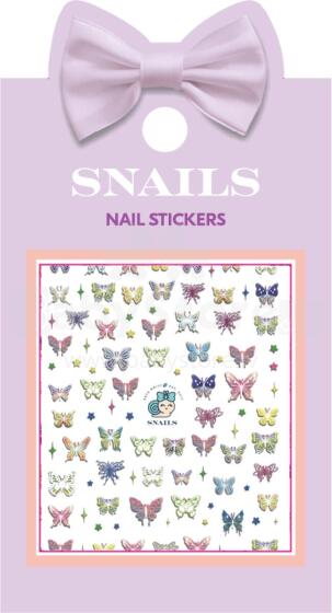 Snails Nail Stickers, Butterfly Meadow