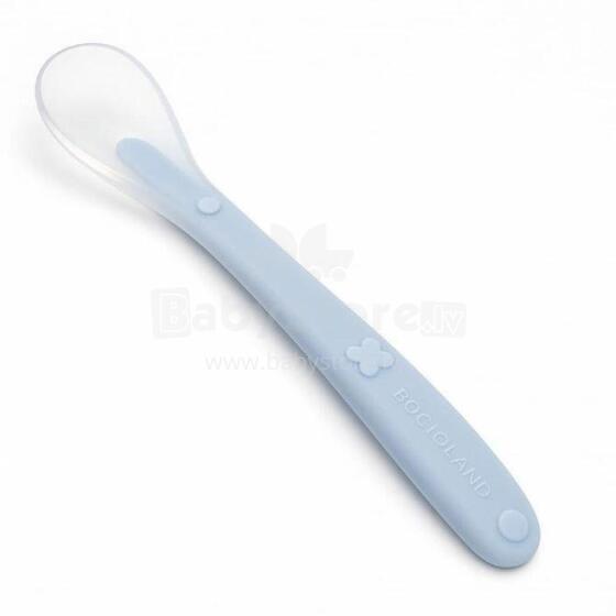 2452 SILICONE SPOON BLUE BL245